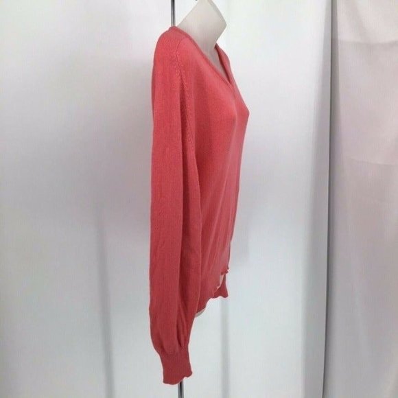 Vintage Sims Ltd Men's Size Large (42/102 cm) 100% Lambswool V-Neck Sweater Pink - Picture 12 of 12